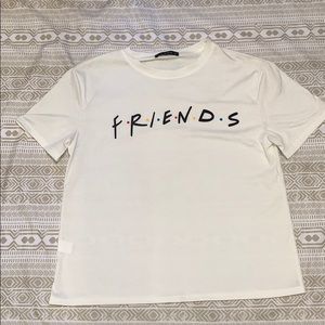 white “friends” shirts